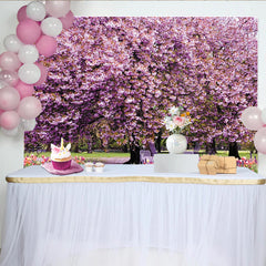 Lofaris Rosa Kirschblüten Frühlingslandschaft Fotohintergrund, lebendige Kulisse für professionelle Fotoshootings und Dekoration