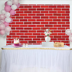 Lofaris Rustikaler roter Ziegelsteinwand Hintergrund für Fotografie, Vintage Fotowand für Porträts und professionelle Fotoshootings