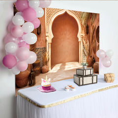 Lofaris Marokkanischer Bogen Fotohintergrund mit orientalischem Flair, elegante Kulisse für professionelle Fotoshootings