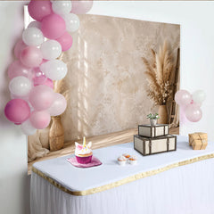 Lofaris Natürlicher Boho Fotohintergrund mit Pampasgras und Strukturwand, elegante Kulisse für professionelle Fotoshootings