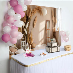 Lofaris Modernes Boho Interieur Hintergrund Laterne Pampasgras