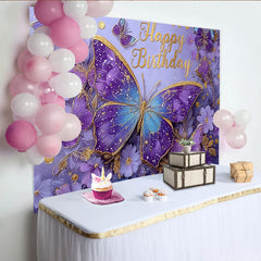 Lofaris Magischer Schmetterling Geburtstag Hintergrund Funkeln