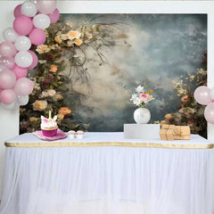 Lofaris Fotohintergrund Kunst Verschwommene Blumen Öl Kletterrosen