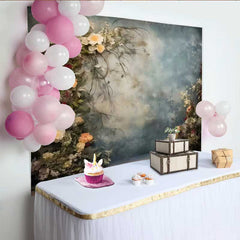 Lofaris Fotohintergrund Kunst Verschwommene Blumen Öl Kletterrosen