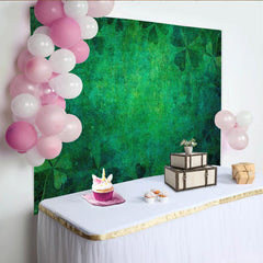 Lofaris St Patricks Day Hintergrund Vintage Grüne Grunge Textur Kleeblatt Muster Deko