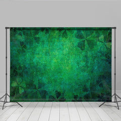 Lofaris St Patricks Day Hintergrund Vintage Grüne Grunge Textur Kleeblatt Muster Deko