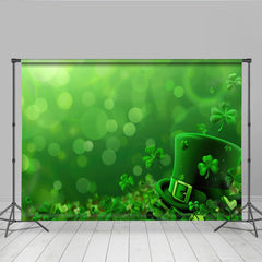 Lofaris St Patricks Day Hintergrund Grüner Koboldhut Kleeblätter Glücks Deko Party