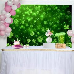 Lofaris St Patricks Day Hintergrund Grüne Glückskleeblätter Bierkrug Irische Party Deko