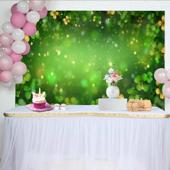 Lofaris St Patricks Day Hintergrund Eleganter Gold Grüner Kleeblatt Rahmen Irisches Glück