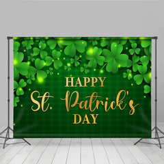 Lofaris St Patricks Day Hintergrund Gold Text Grüner Schottenkaro Hintergrund Irische Party