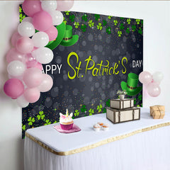 Lofaris Glitzer St. Patrick Day Grüner Hut Hintergrund Nacht Bokeh Party
