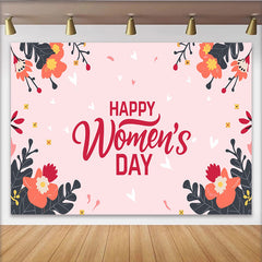 Lofaris Internationaler Frauentag Blumen Hintergrund Handgezeichnete Botanik