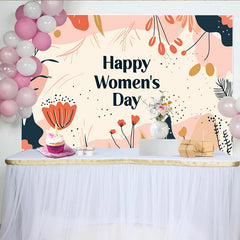 Lofaris Alles Gute zum Frauentag Abstrakte Botanik Hintergrund Moderne Erdtöne
