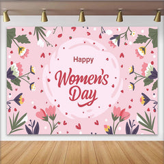 Lofaris Alles Gute zum Frauentag Zarte Wildblumen Hintergrund Sanftes Rosa