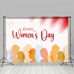 Lofaris Alles Gute zum Frauentag Diverse Silhouetten Hintergrund Modern Abstrakt