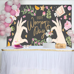 Lofaris Alles Gute zum Frauentag Hände Herz Lifestyle Hintergrund Glamour