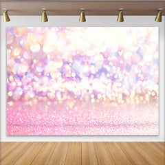 Lofaris Rosa Bokeh Funkeln Hintergrund Lavendel Glitzer Lichtkreise