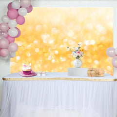 Lofaris Goldenes Bokeh Licht Hintergrund Gelbes Funkeln Festliche Fotografie