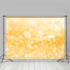 Lofaris Goldenes Bokeh Licht Hintergrund Gelbes Funkeln Festliche Fotografie