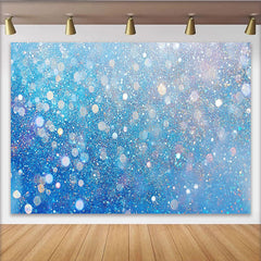 Lofaris Blau Silber Glitzer Hintergrund Funkelndes Bokeh Winter Fotografie