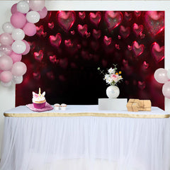 Lofaris Leuchtender Herzbogen Hintergrund Valentinstag Luxus Fotografie