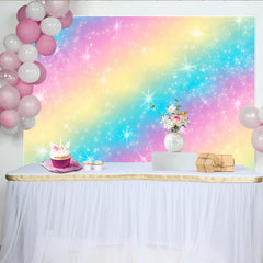 Lofaris Pastell Regenbogen Stern Hintergrund Magische Galaxie Geburtstag