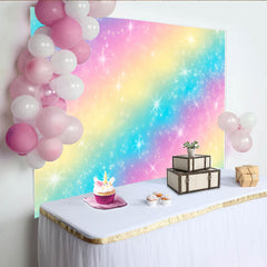 Lofaris Pastell Regenbogen Stern Hintergrund Magische Galaxie Geburtstag