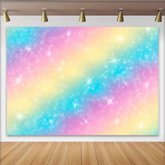 Lofaris Pastell Regenbogen Stern Hintergrund Magische Galaxie Geburtstag