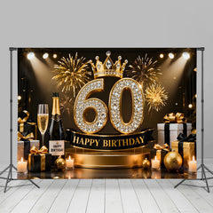 Lofaris Gold Krone 60. Geburtstag Hintergrund Champagner Geschenke Diamant Schwarz