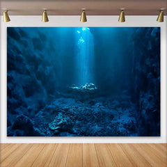 Lofaris Tiefer Unterwassergraben Ozean Hintergrund Sonnenstrahlen Marine Landschaft Party