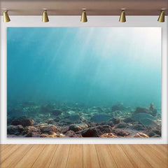 Lofaris Tiefsee Unterwasserwelt Fotohintergrund Tropenfische Sonnenstrahlen Meeresboden