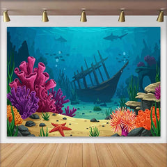 Lofaris Lebendige Unterwasserwelt Natur Hintergrund Versunkenes Schiff Bunte Korallen