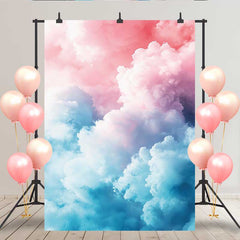 Lofaris Traumhafte Wolken Hintergrund Rosa Blau Pastell Himmel