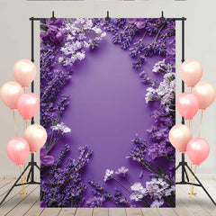 Lofaris Dunkler Lavendel Blumen Hintergrund Lila Frühling
