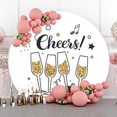 Prost Gold Sekt Musik Runden Geburtstag Hintergrund