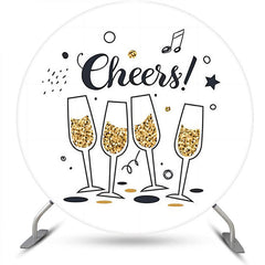 Prost Gold Sekt Musik Runden Geburtstag Hintergrund