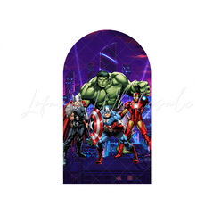 Avenger Super Hero Marvel Helden Happy Birthday Bogenhintergrund Abdeckung Action Deko