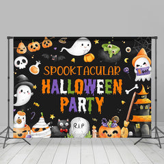Schwarz Geist Gruselig Halloween Party Hintergrund