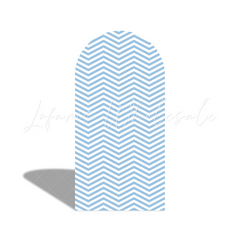 Blau Polka Dot Stripe Elephant Flora Arch Backdrop Bogenhintergrund Abdeckung Elefant Blau Deko