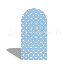 Blau Polka Dot Stripe Elephant Flora Arch Backdrop Bogenhintergrund Abdeckung Elefant Blau Deko