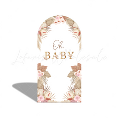 Boho Teddy Bear Pregnancy Mather Baby Shower Party Bogenhintergrund Abdeckung Schwangerschaft