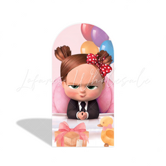 Boss Baby Krawatte Thema Bogenwand Stoffbezug Jungen Geburtstag Business Party Deko