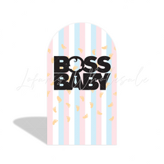 Boss Baby Krawatte Thema Bogenwand Stoffbezug Jungen Geburtstag Business Party Deko