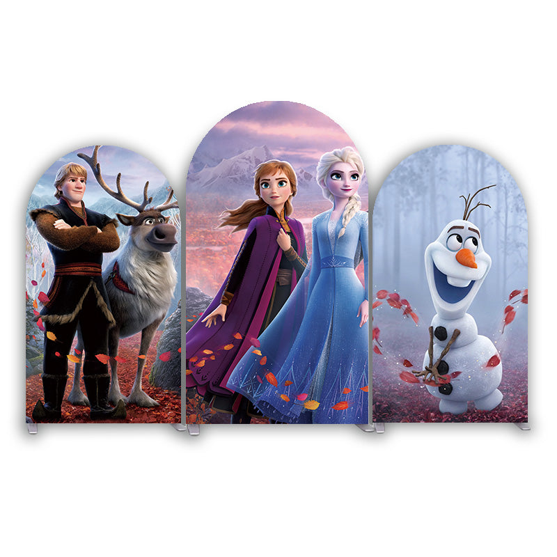 Frozen Eiskönigin Winter Schloss Thema Bogenhintergrund Abdeckung Elsa Geburtstag Deko
