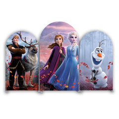Frozen Eiskönigin Winter Schloss Thema Bogenhintergrund Abdeckung Elsa Geburtstag Deko