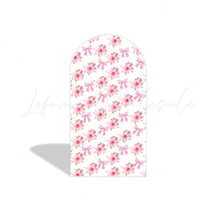 Christening Pink Flora Blumen Bogenwand Abdeckung zur Taufe Party Deko Chiara Hintergrund Stoff
