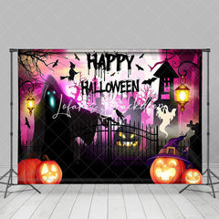 Bunt Nacht Kürbisse Geister Halloween Hintergrund
