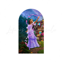 Encanto Mirabel Thema Geburtstagsparty Bogenwand Abdeckung Magisches Haus Blumen Deko