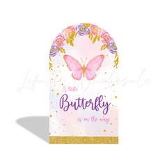 Flora Butterfly Happy Birthday Party Bogenwand Abdeckung Blumen Schmetterling Garten Deko