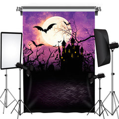 Halloween Thema Party Verfolgt Schloss Kostüm Hintergrund